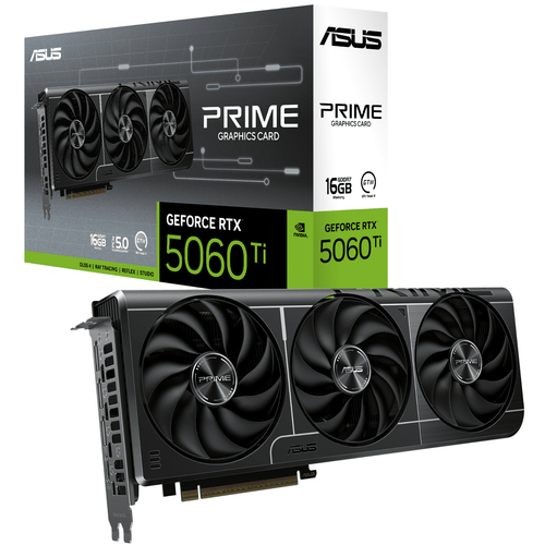 TARJETA DE VIDEO PRIME RTX 5060 TI 16GB GDDR7 OC BLACK