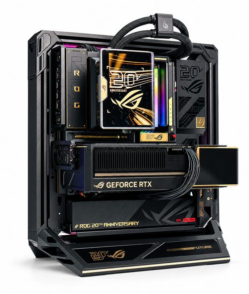 PC GAMING ASUS ROG 20TH ANNIVERSARY EDITION RYZEN 9 9950X3D 64GB RAM 2TB SSD RTX 5090 32GB GDDR7 1600W W11 PRO