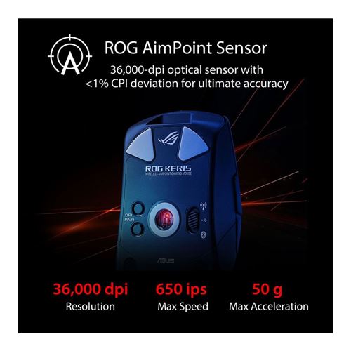 MOUSE BLUETOOTH ROG KERIS AIMPOINT 90MP02V0-BMUA00