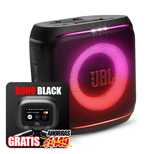 BOCINA PORTATIL PARTYBOX ENCORE ESSENTIAL 2 + LIVE FLEX 3 BLACK