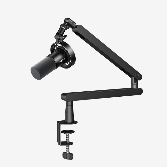 MICROFONO DINAMICO PD300XS USB Y XLR CON REDUCION DE RUIDO Y BRAZO ARTICULADO NEGRO