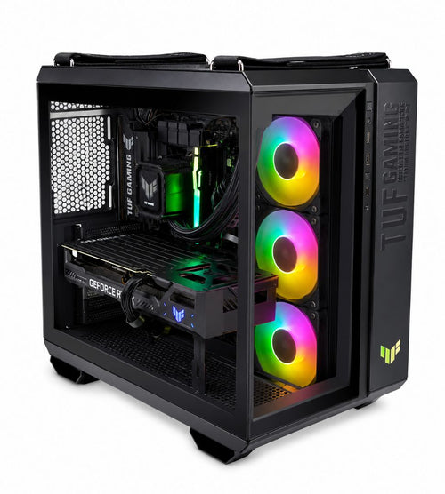 PC PROCESADOR RYZEN 7 8700F 5.0GHZ, MOTHERBOARD TUF GAMING B850-PLUS AM5, MEMORIA RAM PARA PC FURY BEAST 16GB 5600 DDR5, ESTADO SOLIDO SSD 1TB NV3 M.2 NVMe, TARJETA DE VIDEO TUF RTX 5070 12GB GDDR7 OC BLACK, ENFRIAMIENTO LIQUIDO TUF 360 LC III ARGB LCD BL