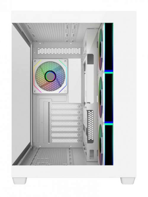 CASE GAMING ATX DOBLE CRISTAL ELITE 681 WHITE