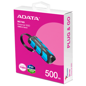 DISCO DURO EXTERNO SC740 SSD USB 3.2 GEN2 500GB