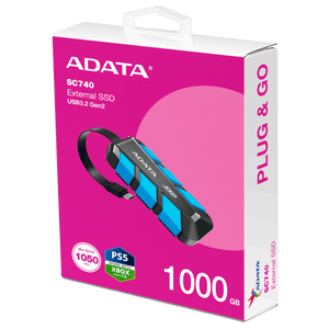 DISCO DURO EXTERNO SC740 SSD USB 3.2 GEN2 1TB