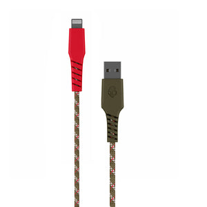 CABLE LINE USB A TO LIGHTNING S7BCL-L094 ROJO Y VERDE