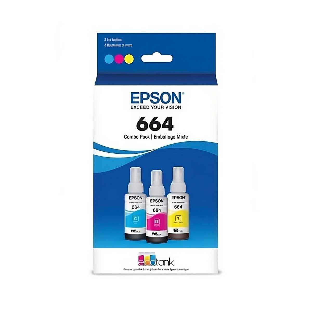 Paquete de Tintas 3 colores T664