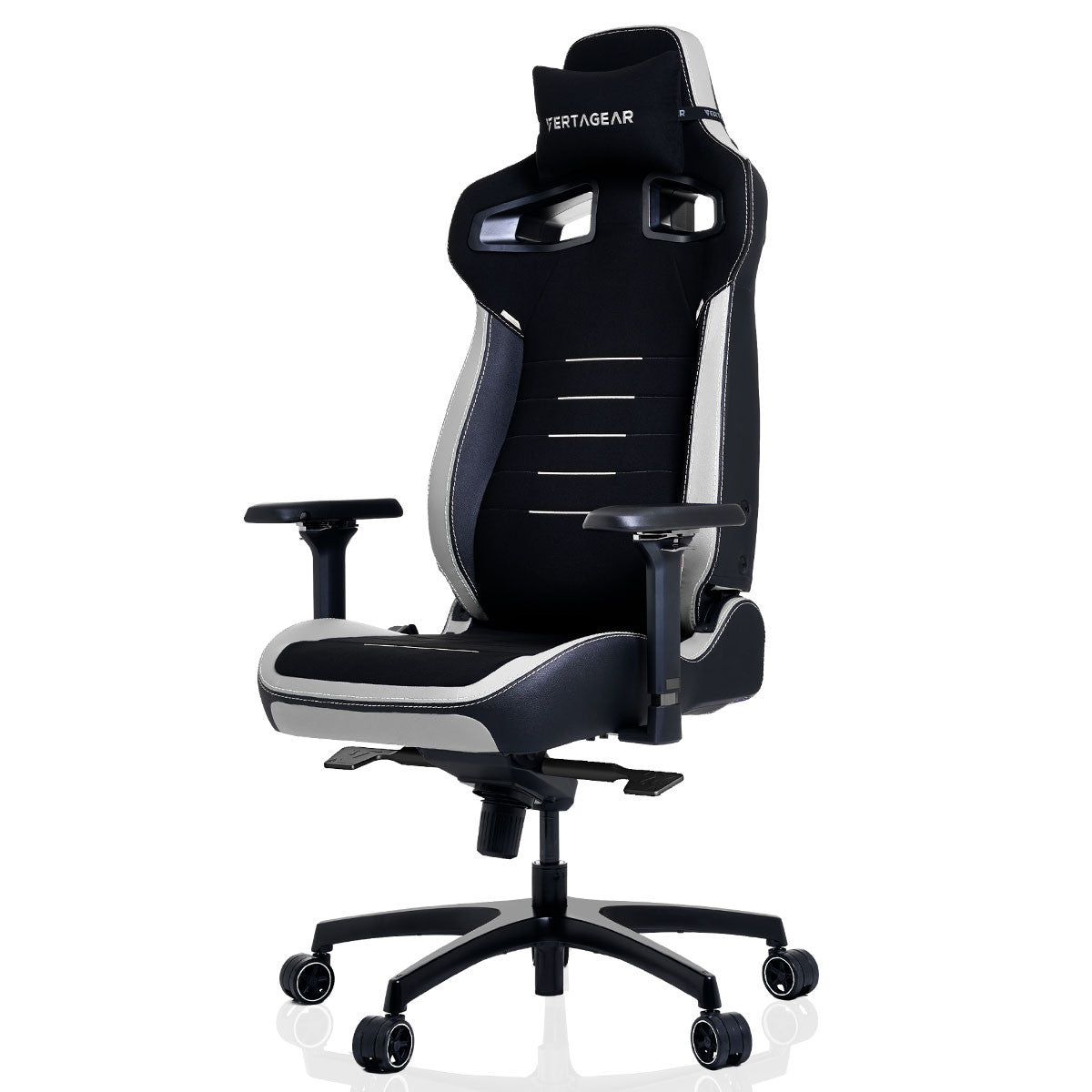 SILLA GAMING PL4800 NEGRO CON BLANCO