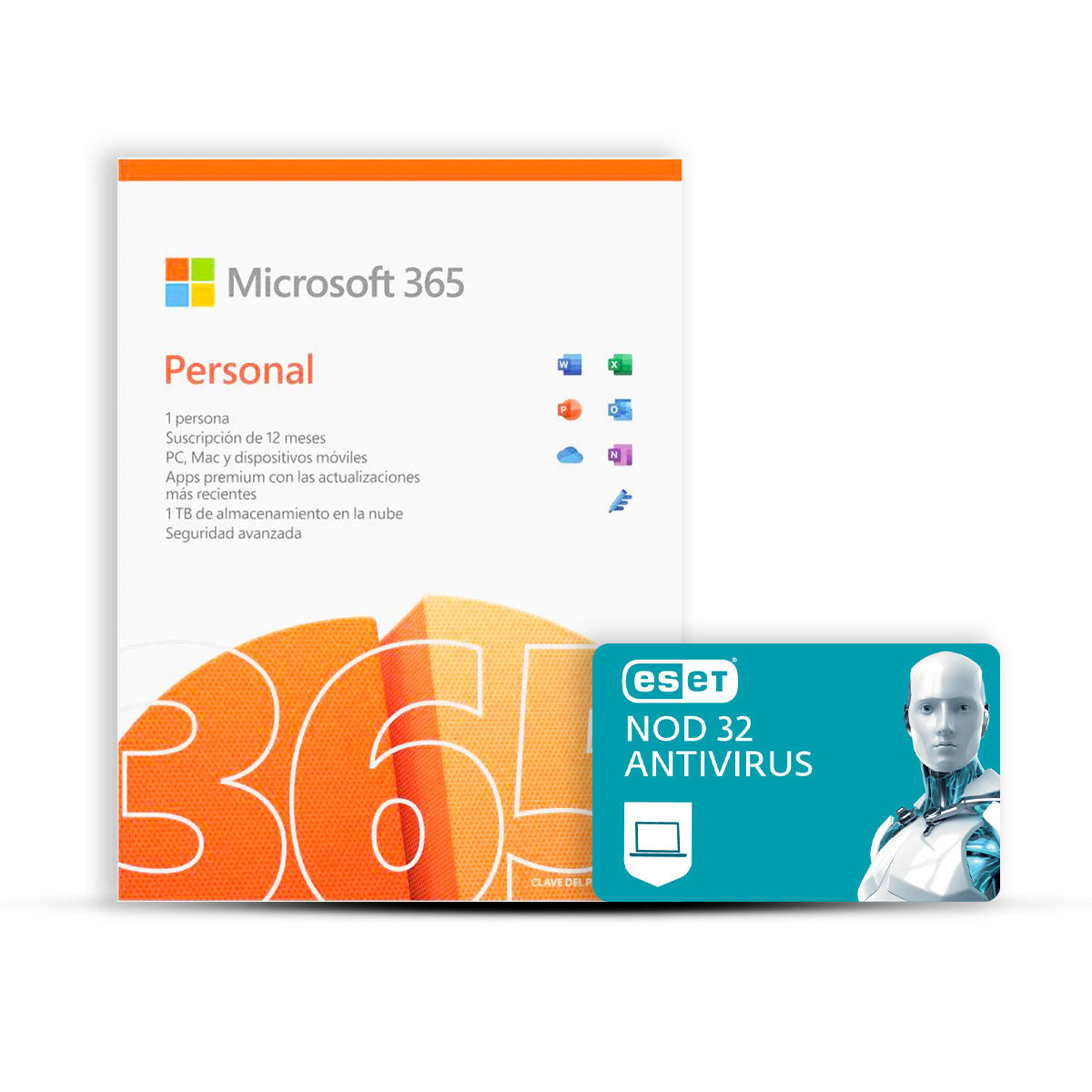 Microsoft Office 365  + Antivirus Nod 32 1 PC 12 Meses