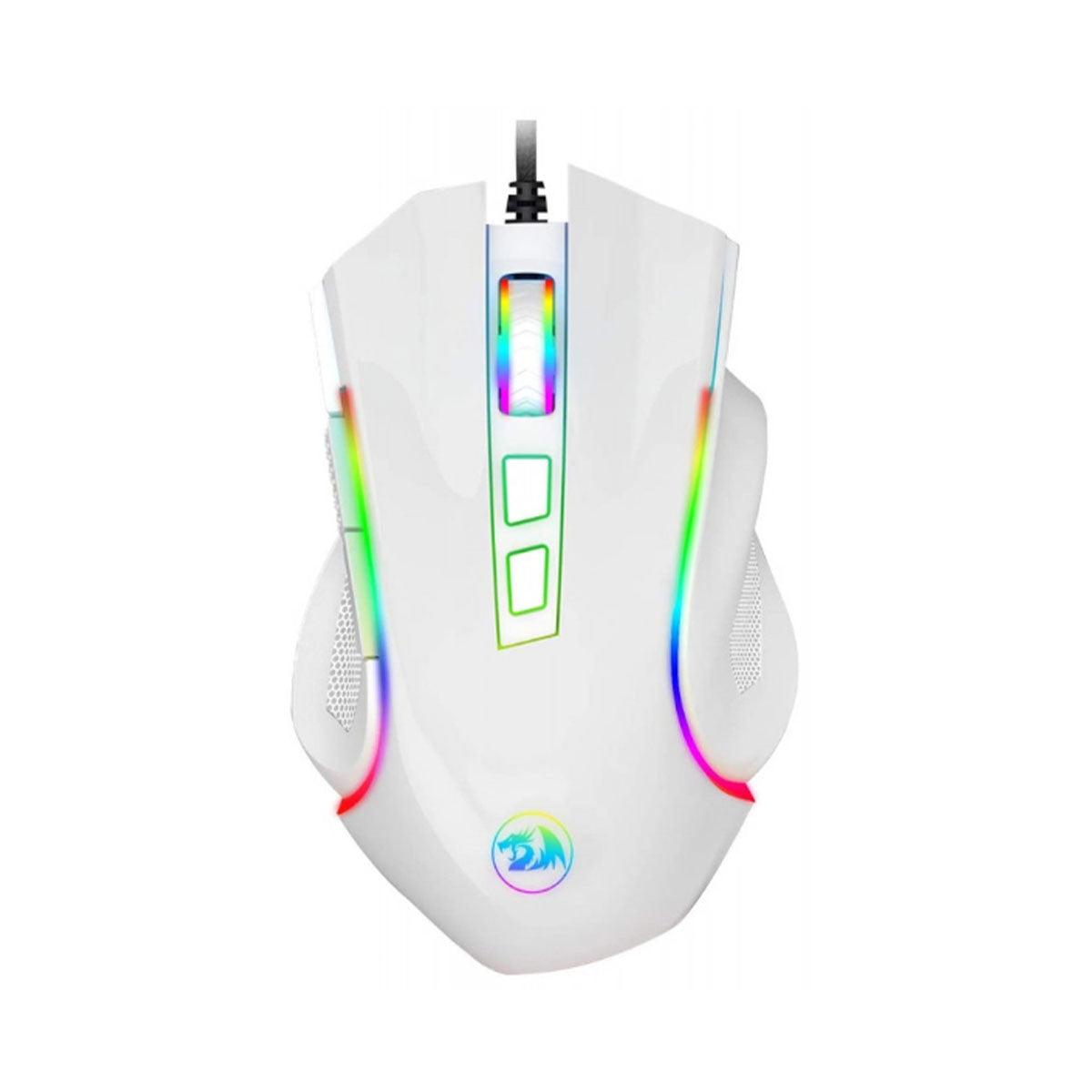 MOUSE REDRAGON GAMING GRIFFIN USB BLANCO RGB M607 DPI 800-7200