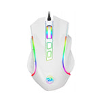 MOUSE REDRAGON GAMING GRIFFIN USB BLANCO RGB M607 DPI 800-7200