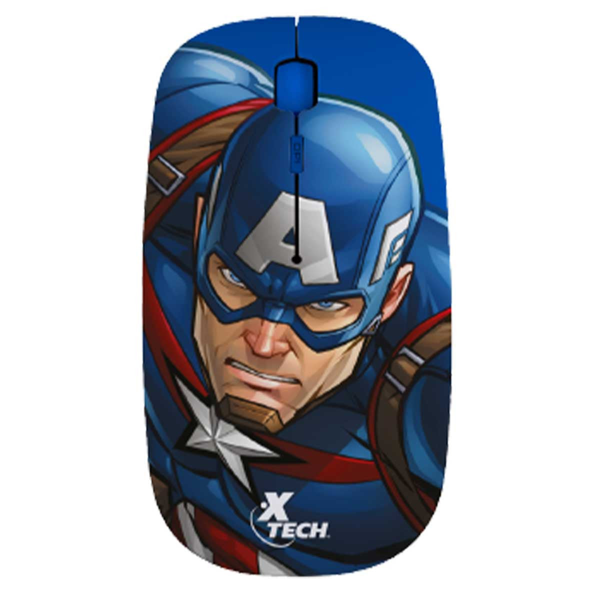 MOUSE INALAMBRICO XTM-M340CA EDICION CAPITAN AMERICA