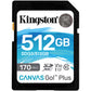 MEMORIA SD 512GB CANVAS GO PLUS 170MB