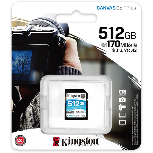 MEMORIA SD 512GB CANVAS GO PLUS 170MB