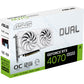 TARJETA DE VIDEO GEFORCE RTX 4070 SUPER DUAL 12GB GDDR6X WHITE