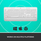 TECLADO SIGNATURE K650 BLANCO INGLES