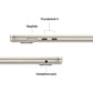 MACBOOK AIR MC6K4LL/A M4 CHIP 24GB RAM 512GB SSD 15.3P, 12MP IOS STARLIGHT