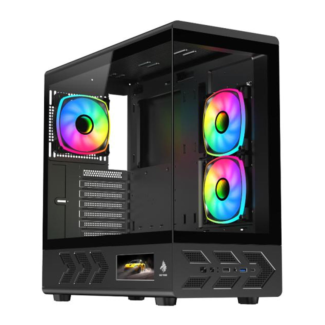 CASE GAMING SCREEN CG01J6 MID TOWER SIN VENTILACION INCLUIDA