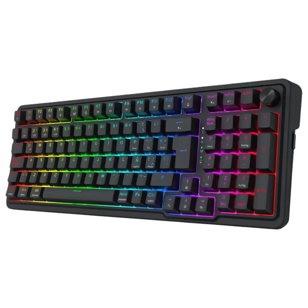 TECLADO GAMING EISA MAGNETIC SWITCH ESPAÑOL K686RGB NEGRO