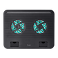 BASE CON VENTILADOR PARA PORTATIL 16P NEGRO 2 VENTILADORES