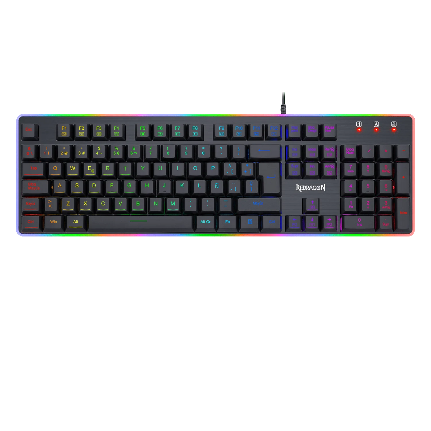 TECLADO GAMING RGB DYAUS 2 K509RGB-SP ESPAÑOL NEGRO