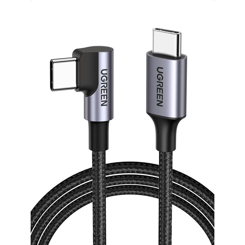 CABLE USB-C A USB-C ANGULO RECTO US255 60W 1M