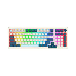 TECLADO GAMING RGB EISA PRO K686WB MECANICO INALAMBRICO NEGRO/BLANCO/CELESTE/AZUL