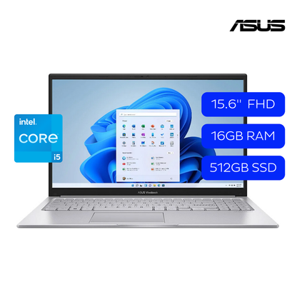VIVOBOOK F1504VAP-WH56 CORE 5 120U 16GB RAM 512GB SSD 15.6P W11 COOL SILVER