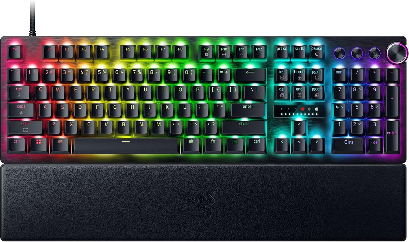 TECLADO HUNTSMAN V3 8KHZ OPTICO ANALOGO NEGRO RZ03-05530200-R3U1
