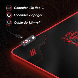 MOUSE PAD GAMING XXL RGB MP-M TECUN GAMER