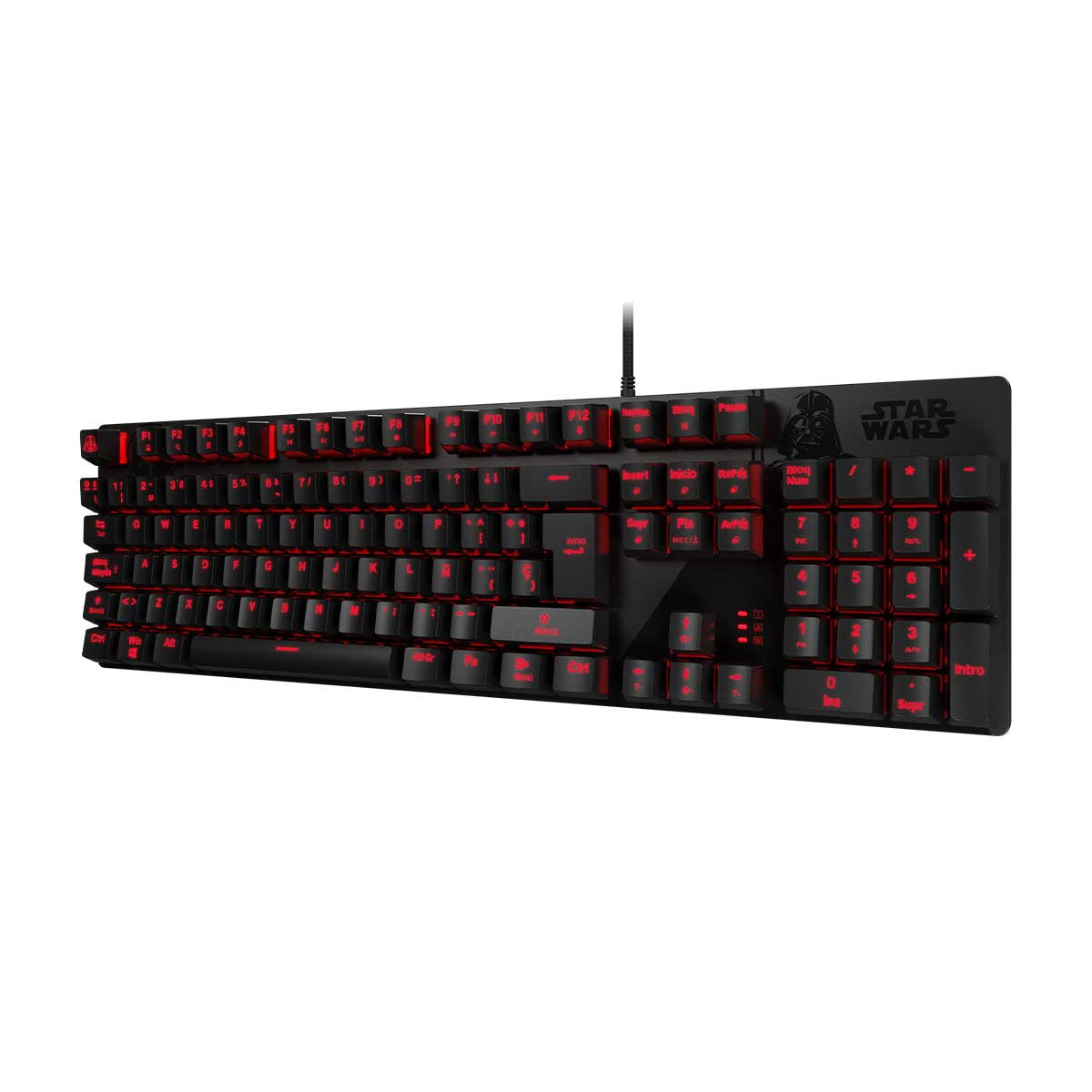 TECLADO MECANICO SWITCH ROJO EDICION DARTH VADER ESPAÑOL