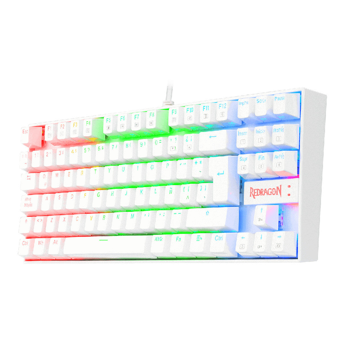 TECLADO GAMING MECANICO KUMARA RGB TKL K552 - BLANCO