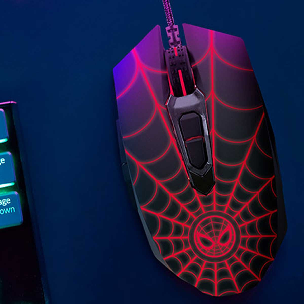 MOUSE GAMING XTM-M520SM EDICION MILES MORALES SPIDER MAN