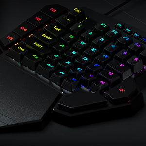 TECLADO DE UNA MANO GAMING MECANICO DITI RGB K585 - NEGRO