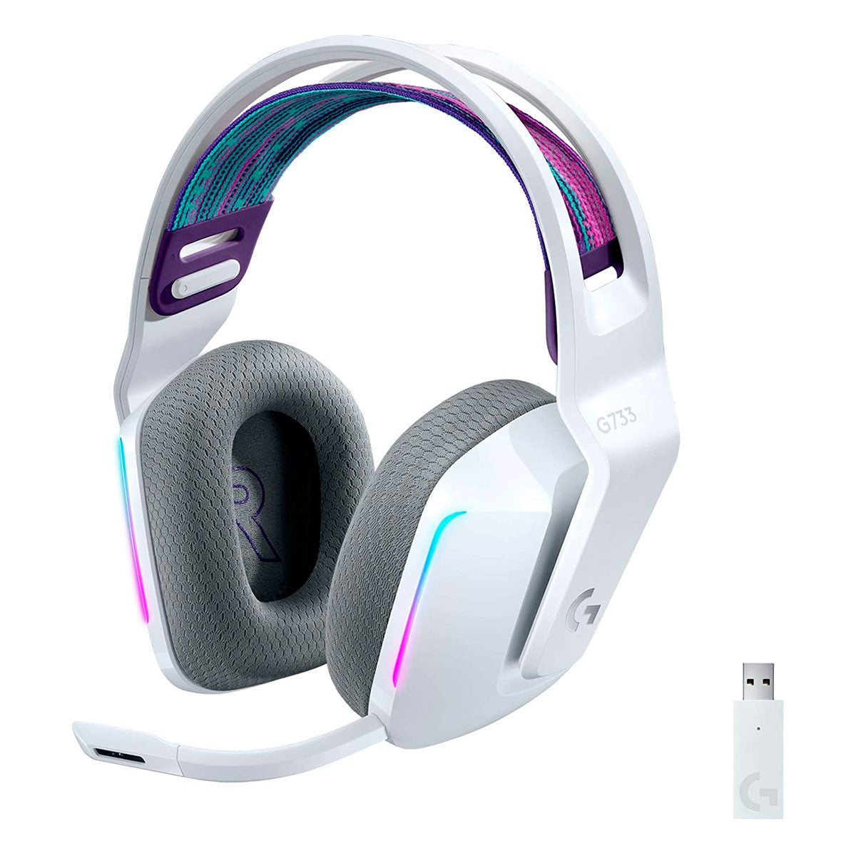 AUDIFONOS GAMING G733 LIGHTSPEED - BLANCO