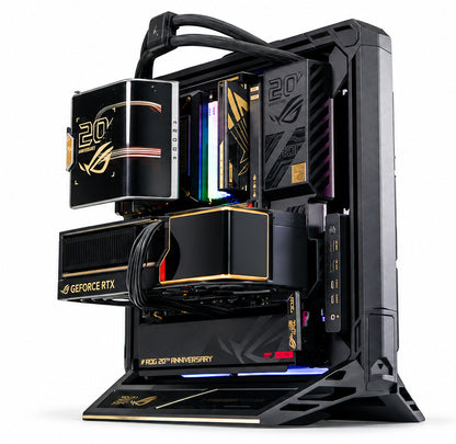 PC GAMING ASUS ROG 20TH ANNIVERSARY EDITION RYZEN 9 9950X3D 64GB RAM 2TB SSD RTX 5090 32GB GDDR7 1600W W11 PRO