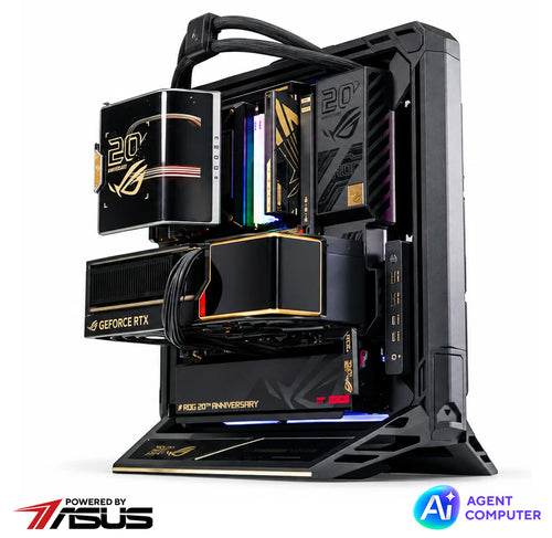 PC GAMING ASUS ROG 20TH ANNIVERSARY EDITION RYZEN 9 9950X3D 64GB RAM 2TB SSD RTX 5090 32GB GDDR7 1600W W11 PRO
