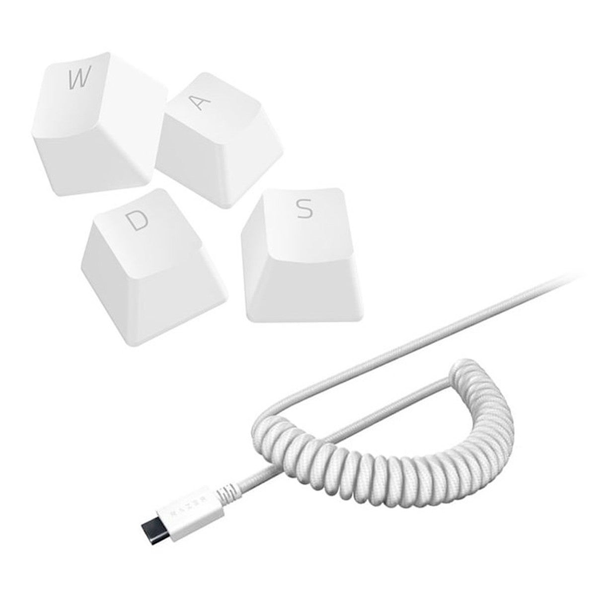 JUEGO DE TECLAS PBT + COILED CABLE - MERCURY