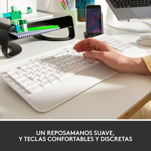 TECLADO SIGNATURE K650 BLANCO INGLES