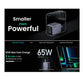 ADAPTADOR DE CORRIENTE 2USB-C+1USB-A CARGA RAPIDA X755 65W