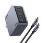CUBO DE CARGA RAPIDA NEXODE PRO X3 USB C, X1 USB A 160W NEGRO