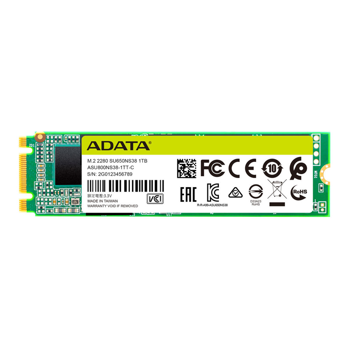 UNIDAD DE ESTADO SOLIDO M.2 2280 SATA 6GB/S 120GB