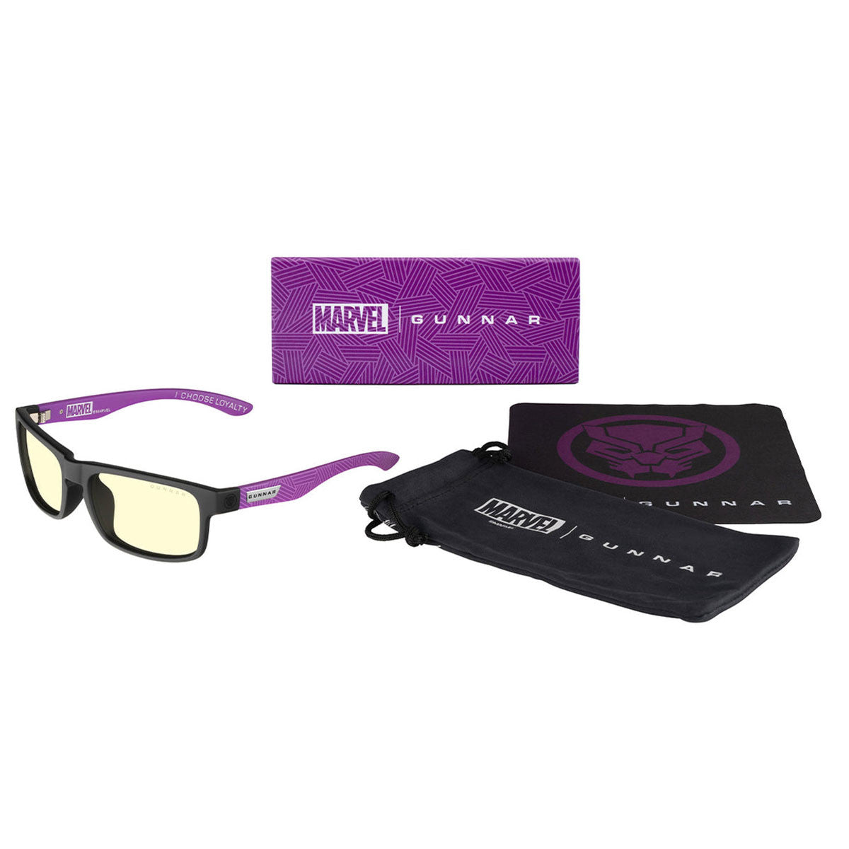 LENTES PARA JUEGOS CON PROTECCION LUZ AZUL ENIGMA BLACK PANTHER AMBER ENI-12101