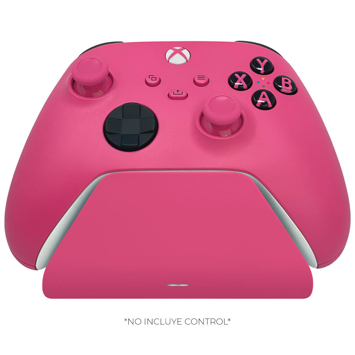 BASE CON CARGADOR PARA CONTROL XBOX ROSADO