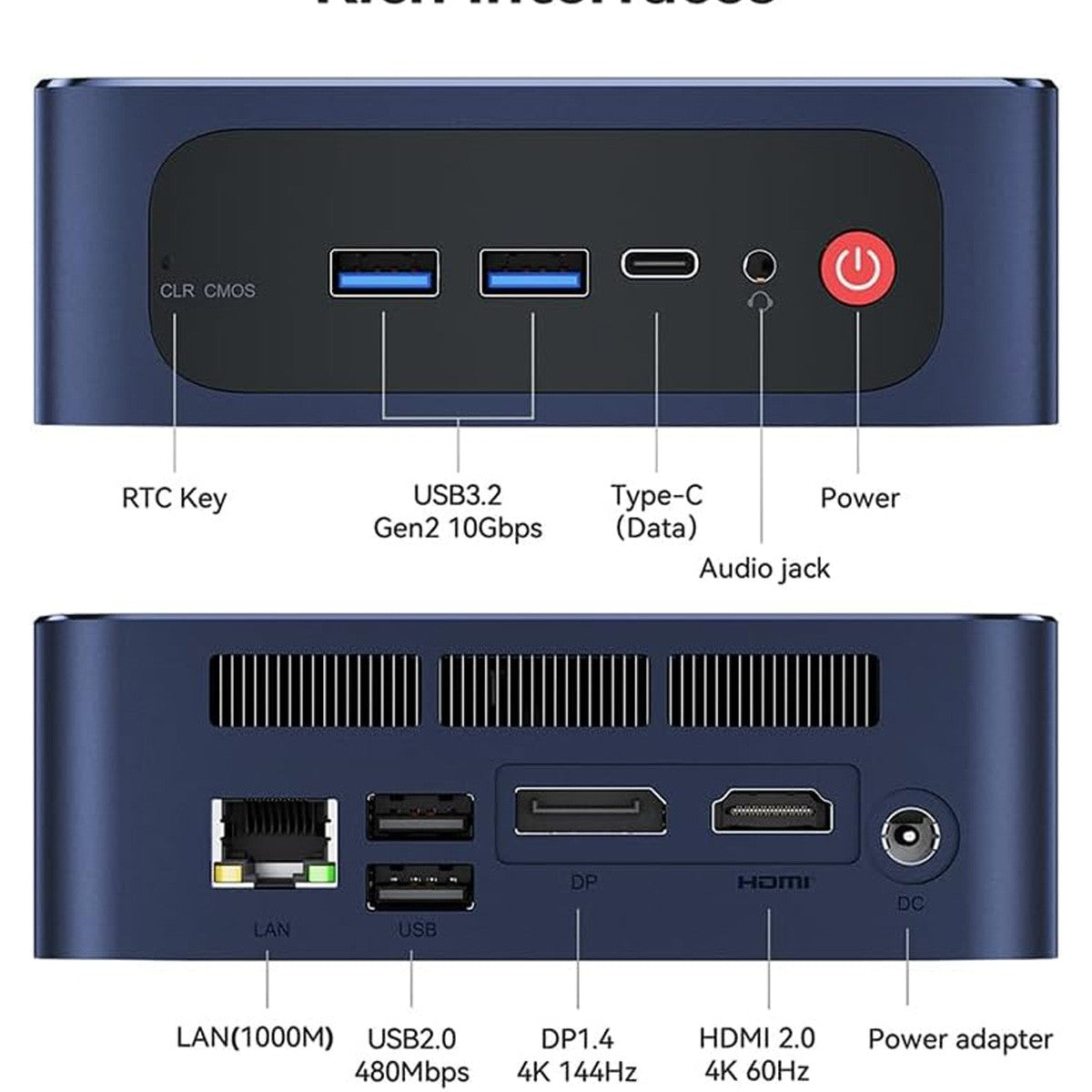 MINI PC SEI I7-12650H 32GB RAM 500GB WIFI 6 W11 HOME