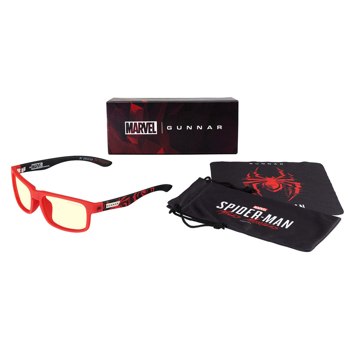 LENTES PARA JUEGOS CON PROTECCION LUZ AZUL ENIGMA SPIDER-MAN MILES MORALES AMBER ENI-12201