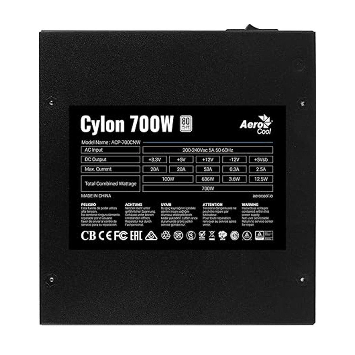 FUENTE DE PODER CYLON 700W 80 PLUS RGB FULL RANGE