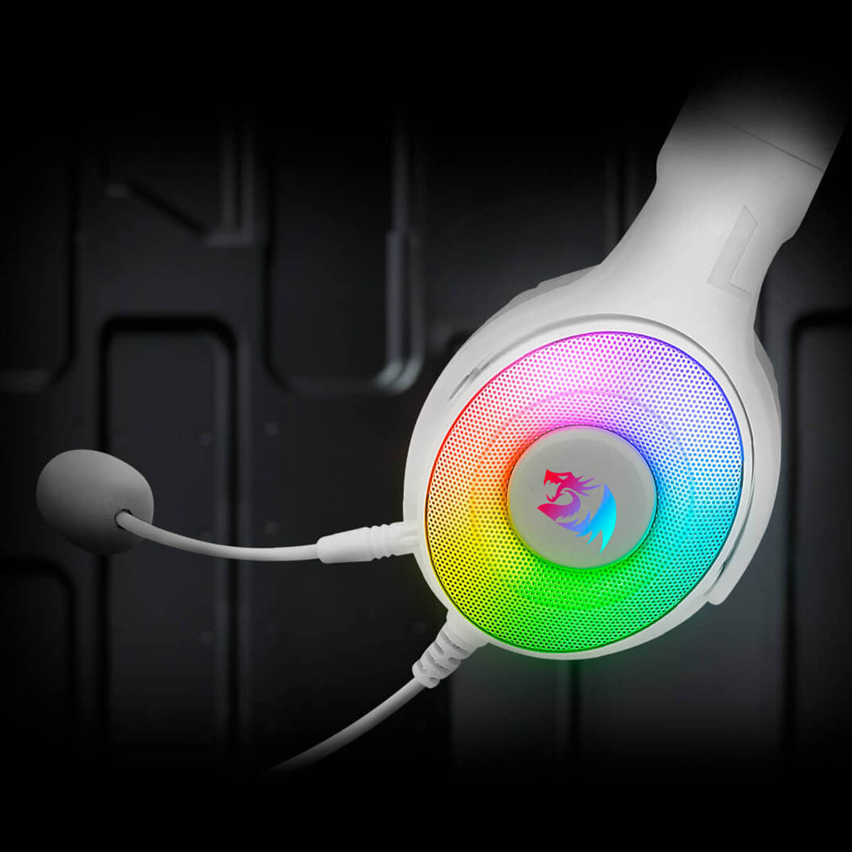 AUDIFONO GAMING PANDORA RGB H350W - BLANCO