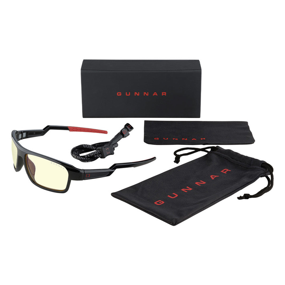 LENTES PARA JUEGOS CON PROTECCION LUZ AZUL LIGHTNING BOLT ONYX AMBER LIG-00101