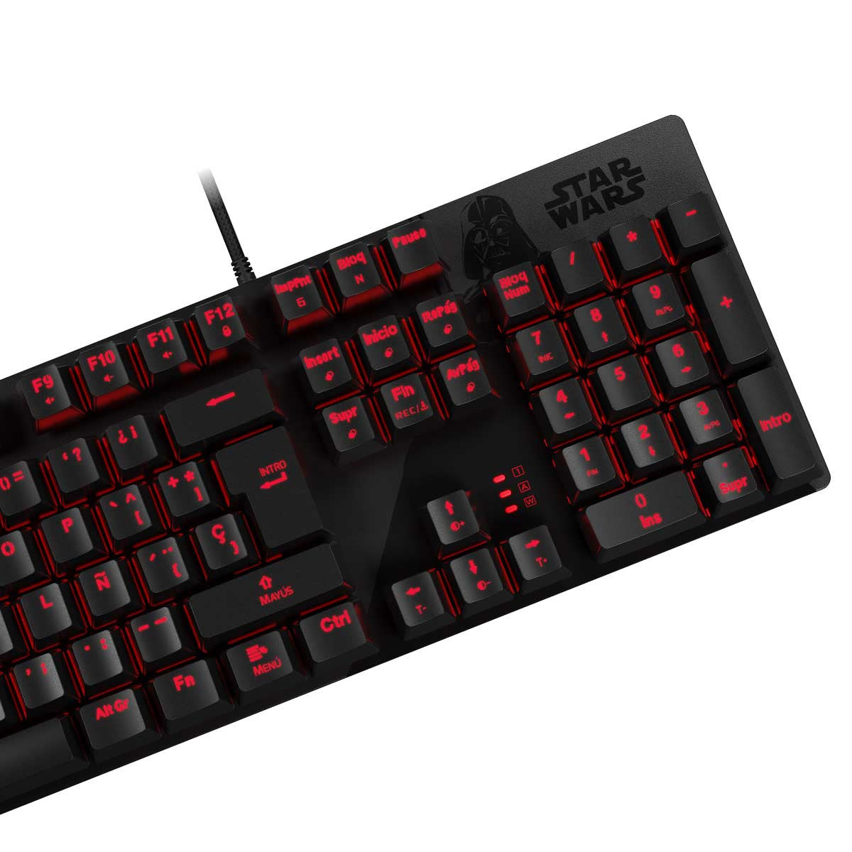 TECLADO MECANICO SWITCH ROJO EDICION DARTH VADER ESPAÑOL